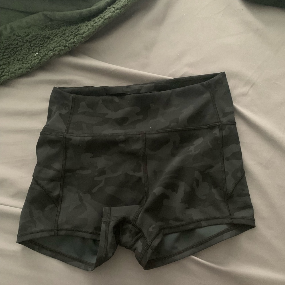 Lululemon High Rise Spandex Shorts 2” Inseam